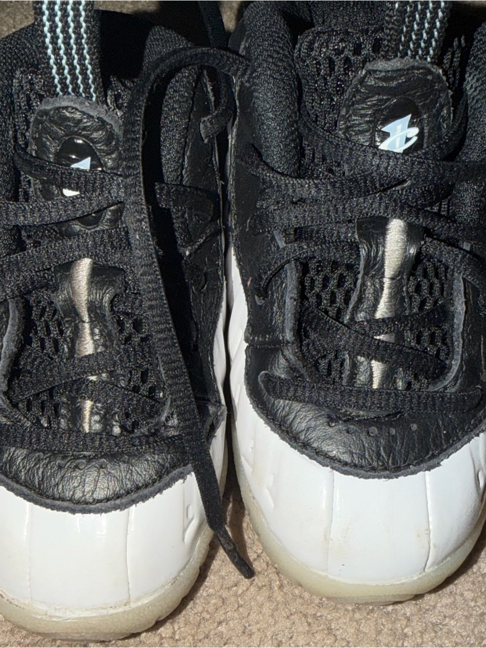 Nike Black and white Kids' Athletic Sneakers